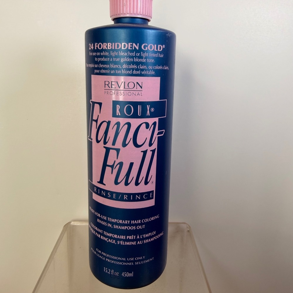 Revlon Roux Fanci-Full Temporary Hair Color Rinse 24 Forbidden Gold 15.2 Blonde